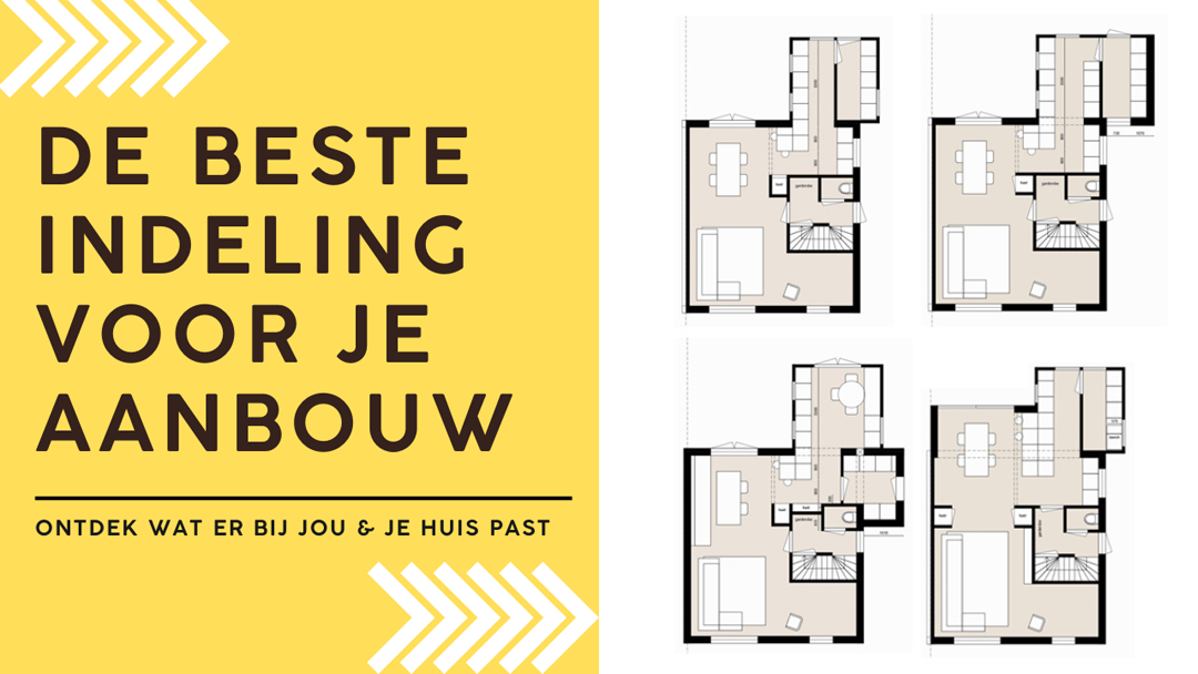 de beste indeling voor je aanbouw